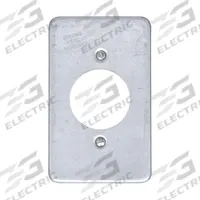 APPLETON ELECTRIC Weatherproof Cover: Steel, FD/FS, Round Receptacles, 1 Gangs, 4 9/16 in Overall Ht (MPN FSK1RY). Key specifications — Brand: APPLETON ELECTRIC; Color: Gray; Compatible with Product Type: Round Receptacles; Compatible with Series: FS; Mounting Orientation: Vertical.