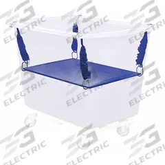 ROYAL BASKET TRUCKS Cube Truck Spring Lift Kit: G16-BBX-PSN, 35 1/2 in x 23 in x 5/8 in, Blue. Key specifications — Color: Blue; Material: Steel Wire Platform with Vinyl Cover; Brand: ROYAL BASKET TRUCKS; Includes: Hardware; Manufacturer Part Number: G16-BBX-PSN; For Use With: 35LF42.