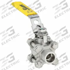 SHARPE Manual Two-Way Ball Valve: 1/4 in, 316 Stainless Steel, Straight Valve Body, Socket x Socket (MPN 4351002460). Key specifications — Seat Material: Polymer; Brand: SHARPE; Handle: Locking Lever.