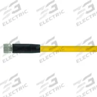 Cordset: M8 Female Straight X Bare Wire, 4 Pins, Yellow, PUR, 10 m Cable Lg, 24 AWG Wire Size (MPN 7000-08061-0311000). Key specifications — Cable Jacket Color: Yellow; End 1 Mounting Orientation: Straight; End 1 Gender: Female; End 1 Connection Type: M8; Cable Jacket Material: PUR; Brand: MURRELEKTRONIK; IP Rating: IP65; End 2 Connection Type: Bare Wire.