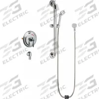 CHICAGO FAUCETS Shower Faucet: SH-TP, 2.5 gpm Handheld Showerhead Flow Rate, Plastic, 1 Handles (MPN SH-TP5-00-023). Key specifications — Showerhead Material: Plastic; Series: SH-TP.