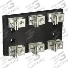 MERSEN Fuse Block: Open Block Design, 3 Pole, 600 V AC, Box Lug, Non-Indicating (MPN 62003J). Key specifications — Brand: MERSEN.