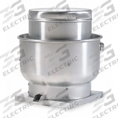 Dayton Centrifugal Upblast Exhaust Fan: Belt Drive, Includes Drive Pack, 16 1/2 in Wheel - Kitchen Air Belt-Drive Fans with Drive