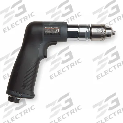 INGERSOLL RAND Air-Powered Drill: 1/4 in Chuck, Heavy Duty, 3,000 RPM, 0.25 hp - Pistol-Grip Air-Powered Drills