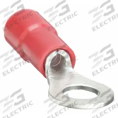 GRAINGER Ring Terminal: Red, Vinyl Insulation, #8 Stud Size, 22 AWG to 16 AWG Wire Sizes, 600 V (MPN 5WHG3). Key specifications — attr1308027: GRAINGER; attr1356587: Funnel Entry.