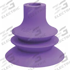 PIAB Vacuum Pad: Plain Pad without Adapter, 50 mm Pad Dia, Thermoplastic Elastomer, Purple, 60A (MPN VL50BX). Key specifications — attr1019194: VL50BX; attr1019196: PIAB; attr1019197: 60A.