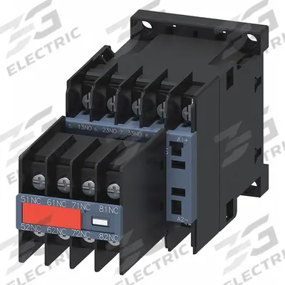 Siemens Control Relay: DIN-Rail & Surface Relay Mounting, 125V DC Coil Volt, 4NO/4NC - Combination DIN-Rail & Surface-Mounted Relays