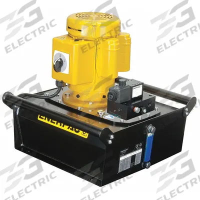 ENERPAC Hydraulic Pump: 10,000 psi Max. Op Pressure, 40 cu in/min Max. Flow Rate - Corded High-Power Stationary Electric Hydraulic Pump Units