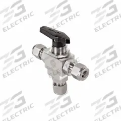 HAM-LET High Performance Ball Valve: 3/8 in, 316 Stainless Steel, T Flow, 6 bar Max. Pressure (CWP) (MPN H6800SSL3/8IPST). Key specifications — Brand: HAM-LET.