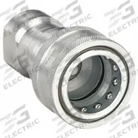 PARKER Hydraulic Quick Connect Hose Coupling: 1 in Coupling Size, Steel, 189 lpm Max. Flow Rate (MPN H8-62). Key specifications — Thread Size: 1"-11-1/2; Brand: PARKER; Seal Material: Nitrile.