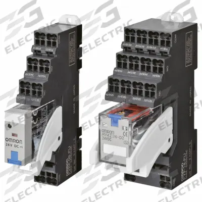 OMRON Relay Sockets and Hardware: 10 A Rating - Combination DIN-Rail & Surface-Mounted Sockets