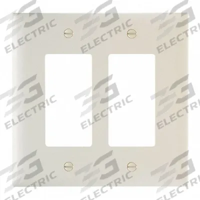 LEGRAND Wall Plate: Decorator-Rocker, 2 Gang, Brown - General Purpose Wall Plates