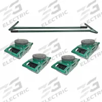 HILMAN ROLLERS Bull Dolly Kit: 72,000 lb, 7 7/8 in Deck Ht, 18 5/16 in L x 6 3/4 in W, Swivel (MPN RS-BSP-36P). Key specifications — Top Plate Surface: Rubber Padded; Includes: (2) Handles; Brand: HILMAN ROLLERS; Color: Green.
