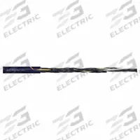 CHAINFLEX Control Cable: 24 AWG, 18 Conductors, Order by the Foot, TPR Jacket, 300 V (MPN CF9-02-18). Key specifications — Conductor Material: Copper; Conductor Configuration: Single; Minimum Bend Radius Factor - Fixed: 3 x OD; Minimum Bend Radius Factor - Flexible: 4 x OD; Includes Ground: No; Minimum Bend Radius Factor - E-Chain: 5 x OD; Resistance Properties: Coolant Resistant; Standards: CE 2014/35/EU.