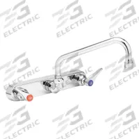 T&S BRASS Low Arc Kitchen/Bathroom Faucet: Brass, Centerset, Wall, 2 Mounting Holes, Chrome, Lever (MPN B-1128). Key specifications — Brand: T&S BRASS.