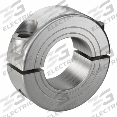 RULAND MANUFACTURING Shaft Collar: 2-Piece, Metric with Inch Bore, Round, Clamp-On - Stainless Steel Shaft Collars