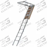 LOUISVILLE LADDER Attic Ladder: Aluminum, Gas Piston, 10.3 ft Compatible Ceiling Ht - Max, Insulated (MPN AL2240MG). Key specifications — Material: Aluminum; Attic Ladder Closure: Gas Piston; Insulated: Insulated; Brand: LOUISVILLE LADDER.