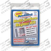 FERNCO Pipe Repair Kit: Fiberglass, 6 in W x 4 in L Patch Size, 1/8 in – 1 in Pipe Size (MPN FP-P46). Key specifications — Color: Clear/Yellow; Material: Fiberglass; Includes: Pair of Gloves; Repair Product Type: Repair Patch Kit; Brand: FERNCO; Patch Size: 6 in W x 4 in L.
