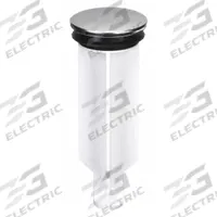 KISSLER Drain Stopper: 1 1/2 in Overall Dia, Plastic, Plastic, White, Pop Up (MPN 58-1114). Key specifications — Material: Plastic; Color: White; Brand: KISSLER; Application: Sink.