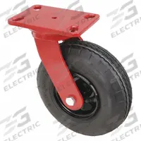 HAMILTON Plate Caster: Swivel, 8 in Wheel Dia., 3 in Wheel Wd, 10 5/8 in Mounting Ht, Slot, Rubber (MPN S-7008-PRB). Key specifications — Brand: HAMILTON; Swivel Raceway Type: Single Ball; Roll Up: Swivel.