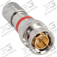 POWER FIRST Coaxial Connector: Male, Connector, Silver, Compression, RG-59, 3 GHz Max Freq, 15 PK (MPN 2UYH2). Key specifications — attr930438: Connector; attr930422: POWER FIRST; attr930423: Silver; attr930429: Nickel-Plated; attr930430: Male.