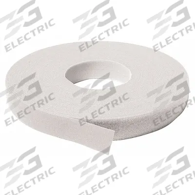 VELCRO BRAND Strap Roll: Strap Roll, Hook-and-Loop, 3/4 in Overall Wd, 37 1/2 ft Overall Lg - Back-to-Back Hook & Loop Rolls