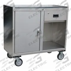JAMCO Mobile Cabinet Workbench: 37 in x 21 in, Stainless Steel, 1,200 lb Overall Load Capacity (MPN YX136U500). Key specifications — Assembly: Fully Assembled; Brand: JAMCO.