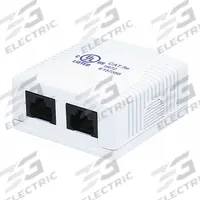 MONOPRICE Surface Mount Box: Keystone, Keystone Wall Mount, 2 Ports, White, Wall Mount, 7091. Key specifications — Brand: MONOPRICE; Color: White.