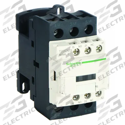 SCHNEIDER Magnetic Contactor: Non-Reversing, 3 Poles, NEMA Size 1, 27 A - Non-Reversing NEMA Contactors