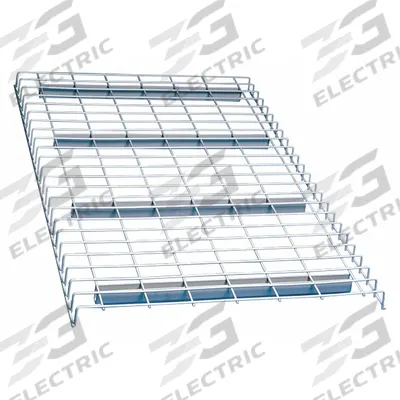 LYON Pallet Rack Decking: 46 in x 42 in, Waterfall, Std Wire Decking, 14 ga Decking - Standard-Channel Waterfall Wire Pallet Rack Decking