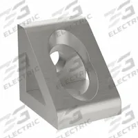 Inside Corner Bracket: Wide Gusseted Inside-Corner Bracket, 40 Series, 76 mm x 40.1 mm x 40 mm (MPN 093WD8404N08). Key specifications — Material: Aluminum; Brand: FATH INC.; Finish: Anodized.