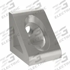 Inside Corner Bracket: Wide Gusseted Inside-Corner Bracket, 40 Series, 76 mm x 40.1 mm x 40 mm (MPN 093WD8404N08). Key specifications — Material: Aluminum; Brand: FATH INC.; Finish: Anodized.
