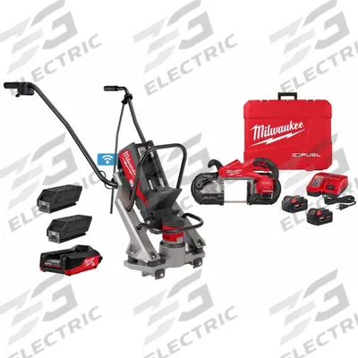 MILWAUKEE Tool Combination Kit: 2 Tools, Portable Band Saw/Vibratory Screed - Milwaukee 18V Cordless Tool Combination Kits