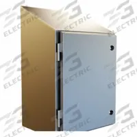 HAMMOND Sloped Top Enclosure: 304 Stainless Steel, 29 in x 24 in x 12 in, NEMA 12/13/3R/4/4X, Hinged (MPN HWST242412SS). Key specifications — Brand: HAMMOND; Closure Method: 1/4-Turn Latch; Enclosure Material: 304 Stainless Steel; Knockouts: Not Included.