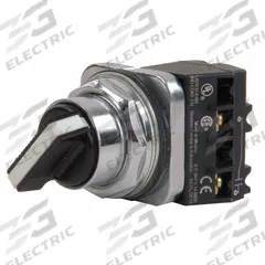 SIEMENS Selector Switch: 30 mm Panel Mounting Size, 2 Positions, Short Lever, 1NO, Metallic (MPN 52SA2AABK1). Key specifications — AC Contact Rating: 10 A @ 600 V; Action: Maintained/Maintained; Cam: A; DC Contact Rating: 5 A @ 600 V; Hazardous Location Specification: Not Rated; Operator Head Material: Plastic; Operator Head Type: Short-Handled Knob; Operator Illumination: Non-Illuminated.