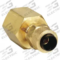 PARKER Compression Fitting Adapter: 1/4 in OD x 1/4 in Pipe Fitting Size, Compression x FNPT, 10 PK (MPN 66P-4-4). Key specifications — attr1195695: PARKER.