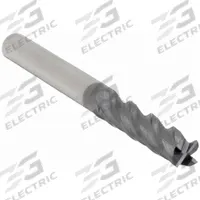 APPROVED VENDOR Square End Mill: Carbide, AlTiN Coated, 4 Flute, 1/8" Mill Dia, 3/4" LOC, 2-1/4" OAL (MPN 215-001004)