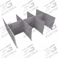 VERSARE Cubicle Kit: 72 in Overall Ht, 48 in_72 in Overall Wd, 9 Panels, Cloud Gray, Fabric (MPN HPEK-6P4-S-VCLG). Key specifications — Panel Color: Cloud Gray; Brand: VERSARE; Panel Material: Fabric.