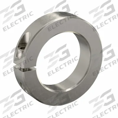 RULAND MANUFACTURING Shaft Collar: 1-Piece, Inch, Round, Clamp-On, 2 1/8 in Bore Dia - Stainless Steel Shaft Collars