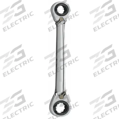 WESTWARD Box End Wrench: Alloy Steel, Chrome, 1/2 in_3/8 in_5/16 in_7/16 in Head Size - SAE, Double End, 12-Point, Ratcheting Box End Wrenches