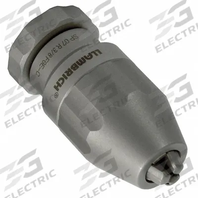 LLAMBRICH Drill Chuck: 3/8"-24, 1/64 in to 1/8 in Capacity, SS - Corrosion-Resistant Thread-Mount Keyless Drill Chucks