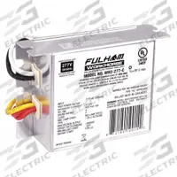 FULHAM Fluorescent Ballast: 277V AC, 1/2 Lamps Supported, 3 3/8 in Overall Lg, 1 3/4 in Overall Wd (MPN WH2-277-C). Key specifications — attr1125022: (1) F28T5; attr239899: FULHAM; attr1125144: 2.