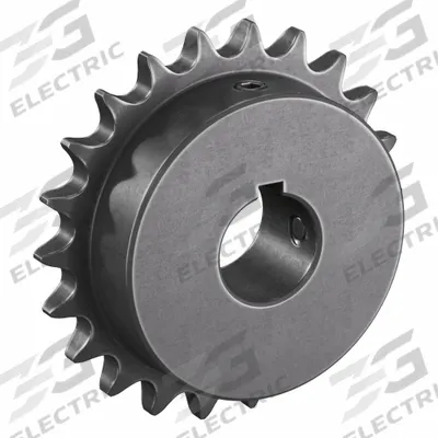TSUBAKI Single Strand Sprocket: 40, For 1/2 in Chain Pitch, 1 in Bore Dia, 22 Teeth - Size 40 Fixed-Bore Roller Chain Sprockets