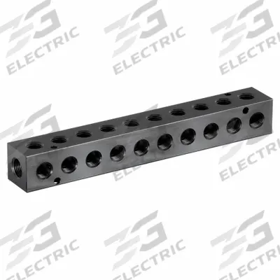 PNEUMADYNE Pipe Manifold Fitting: Right-Angle, NPT x NPT, Rectangle, Aluminum - Air & Fluid Block Manifolds