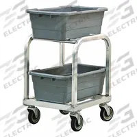 NEW AGE Bin Cart: 600 lb Max Load Capacity, 10 Bins, 16 in Compatible Bin Dp, 29 3/4 in Overall Wd (MPN 1264). Key specifications — Brand: NEW AGE; NSF Certified: Yes.