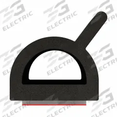 FAIRCHILD Seal: D-Shaped, Self-Adhesive Mounting, Std, EPDM, 50 ft Overall Lg, 11/16 in Overall Wd (MPN RS1013-50). Key specifications — Color: Black; Mounting Style: Self-Adhesive; Seal Shape: D-Shaped; Brand: FAIRCHILD; Material: EPDM; Adhesive Bond: Standard.