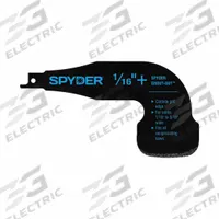 SPYDER Grout Removal Tool Reciprocating Saw Attachment 1/16-Inch to 1/8-Inch: 7 3/8 in Lg (MPN 100263). Key specifications — attr1170545: Tungsten Carbide Grit; attr1179906: Grout Removal Tool; attr1179907: Reciprocating Blade; attr1190188: Grout-Out™; attr1170553: SPYDER.