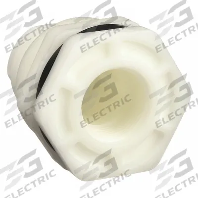 HAYWARD Bulkhead Tank Fitting: Polypropylene Body, 1 1/2 in Female NPT Threaded Inside - Polypropylene Through-Wall Fittings