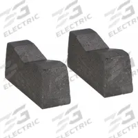 AMERICAN BEAUTY Resistance Soldering Electrodes: Concave Block Tip, 0.5 in Tip Wd, 2 PK (MPN 10565). Key specifications — Manufacturer Part Number: 10565; Brand: AMERICAN BEAUTY; Compatible Handpiece Manufacturer Model Number: 10587; Material: Carbon.