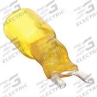 VELVAC Fork Terminals: Yellow, Heat Shrink, 1/4 in Stud Size, 12 AWG – 10 AWG Wire Range, Std Fork (MPN 37425). Key specifications — Barrel Style: Insulation Grip; Manufacturer Part Number: 37425; Brand: VELVAC.